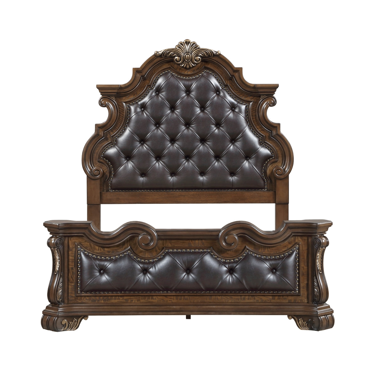 Gilmartin Dark Brown Queen Bed - Ornate Home
