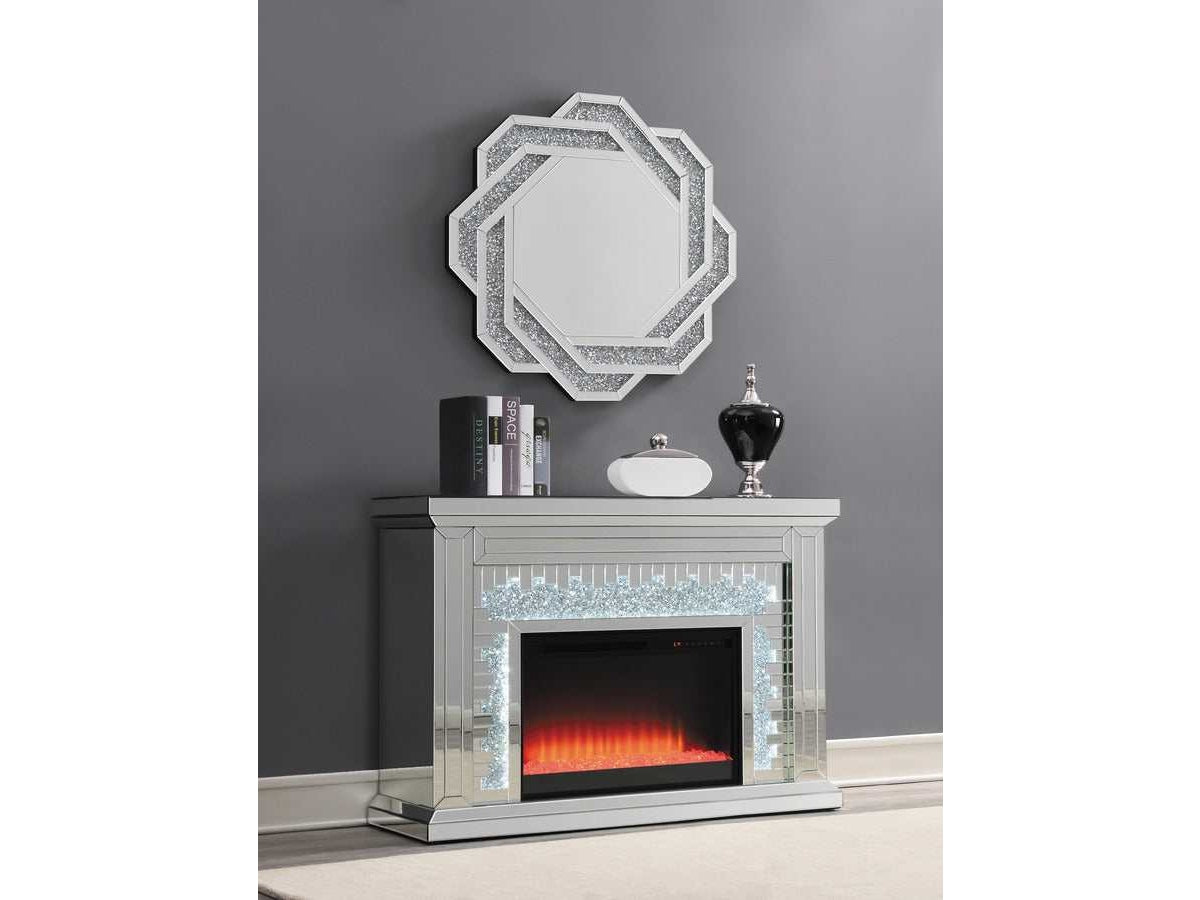 Gilmore Mirror Rectangular Freestanding Fireplace - Ornate Home