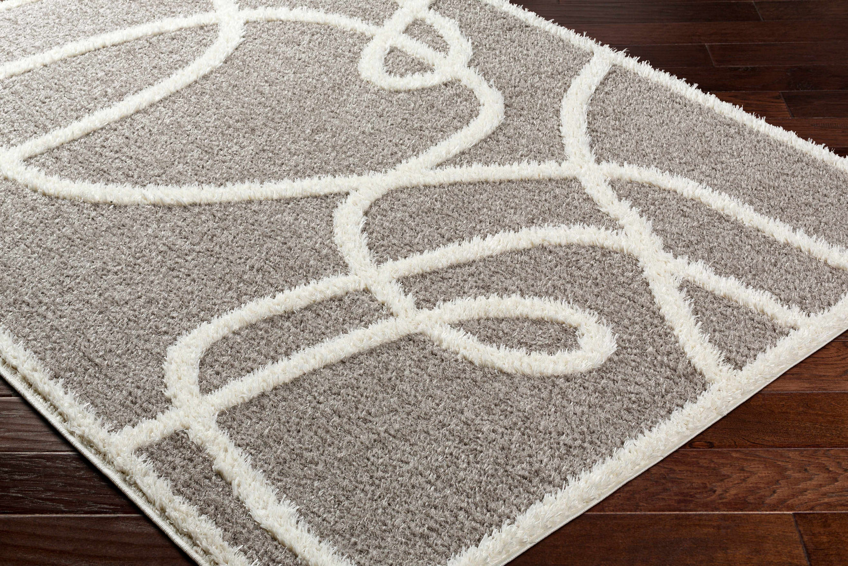 Gilon Taupe Plush Area Rug - Ornate Home