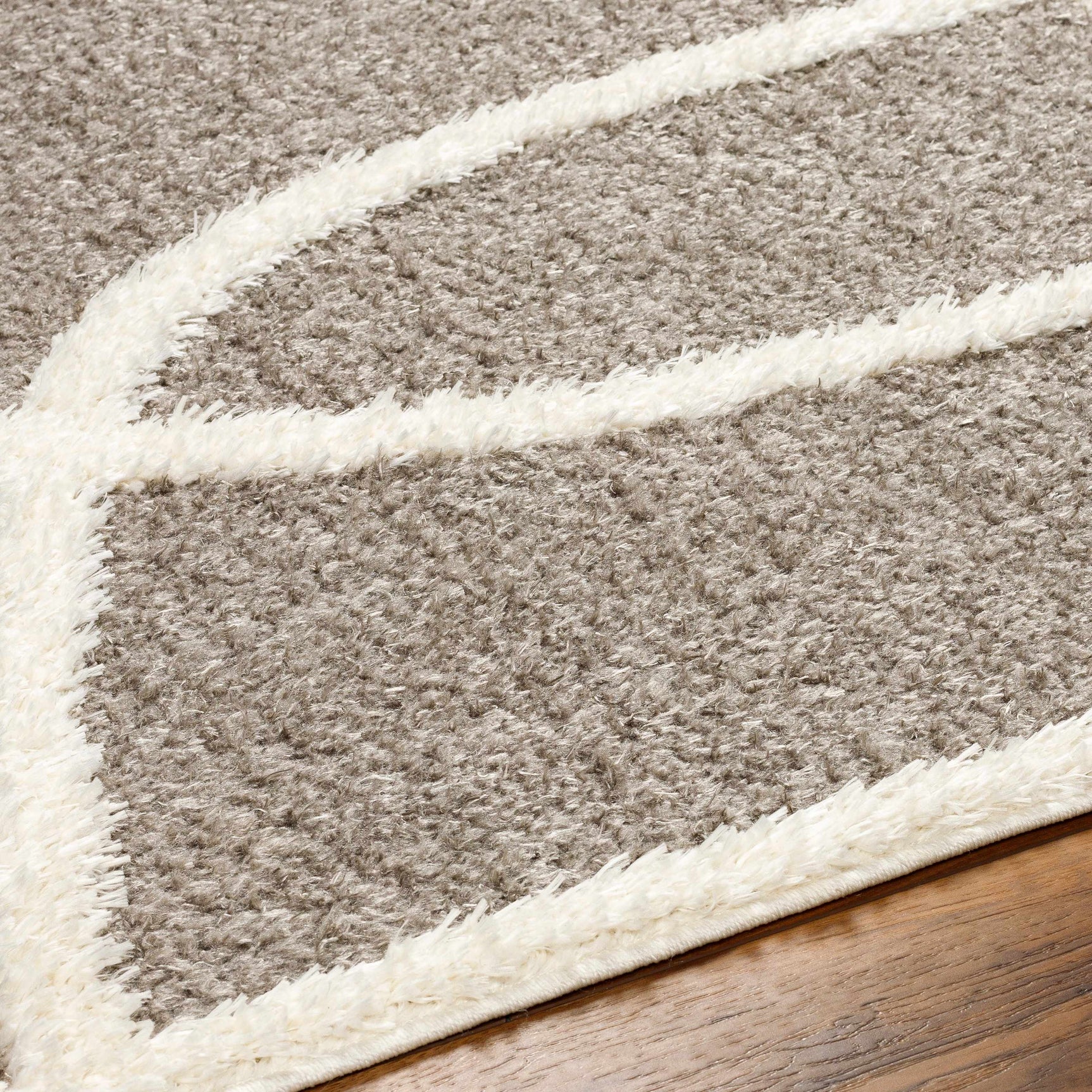 Gilon Taupe Plush Area Rug - Ornate Home