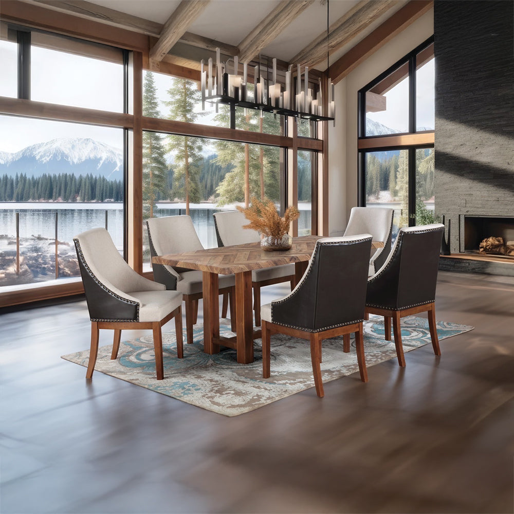 Gilsea Brown Dining Table - Ornate Home