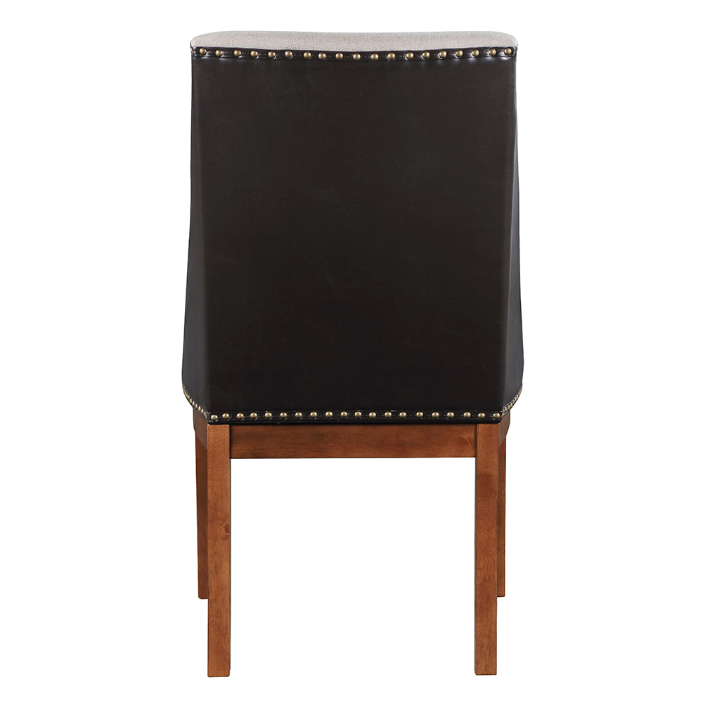 Gilsea Fabric/Brown/Brown Side Chair (Set of 2) - Ornate Home