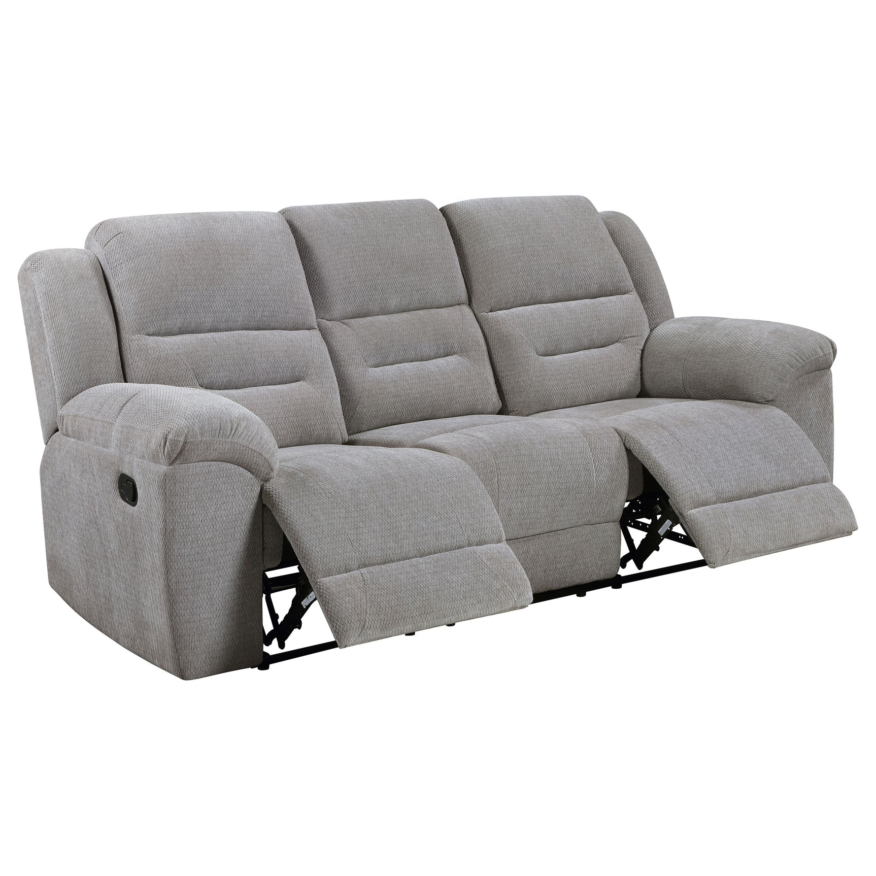 Gilson Grey 3-piece Reclining Sofa Set - Ornate Home