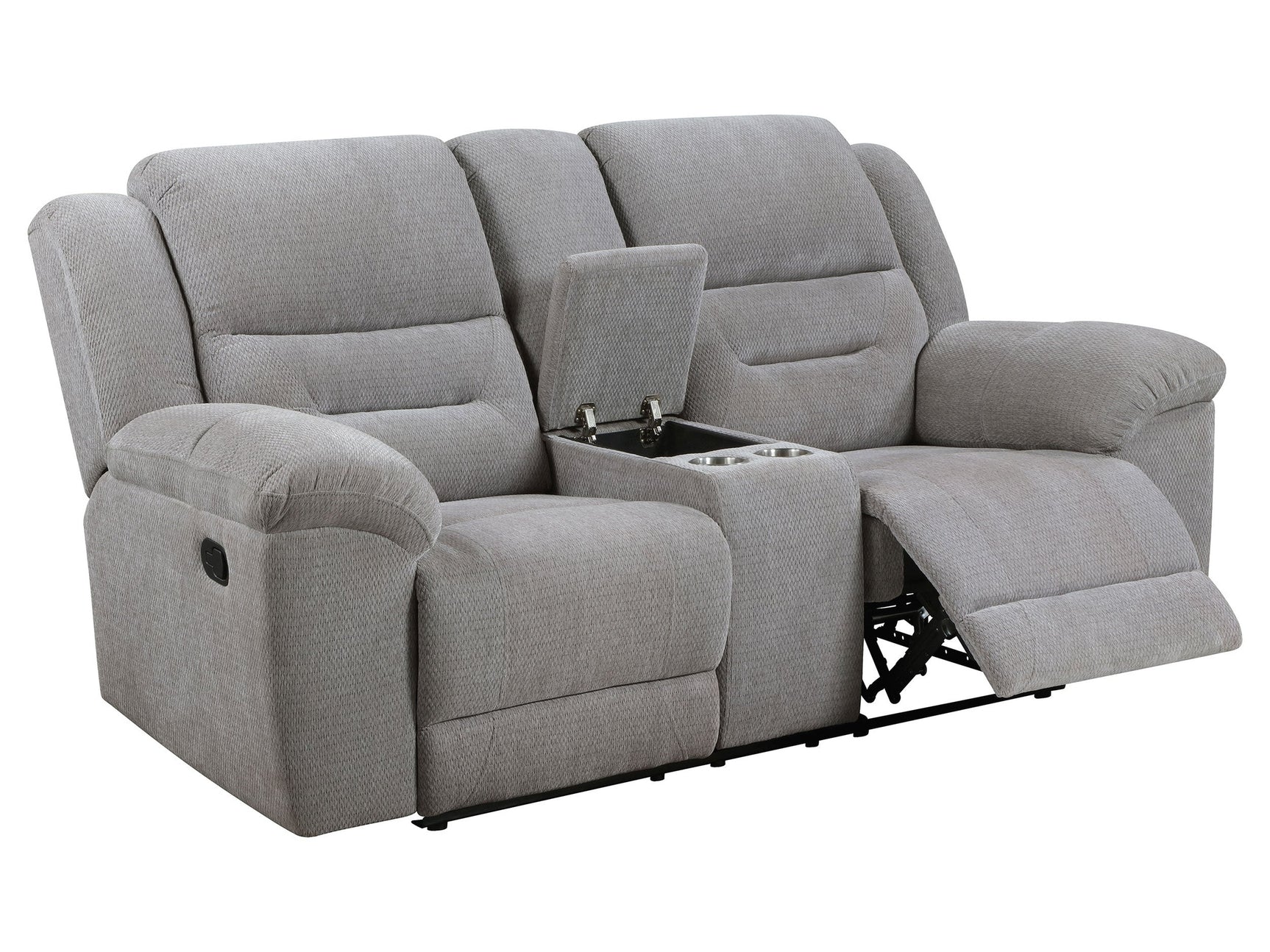 Gilson Grey Reclining Loveseat - Ornate Home