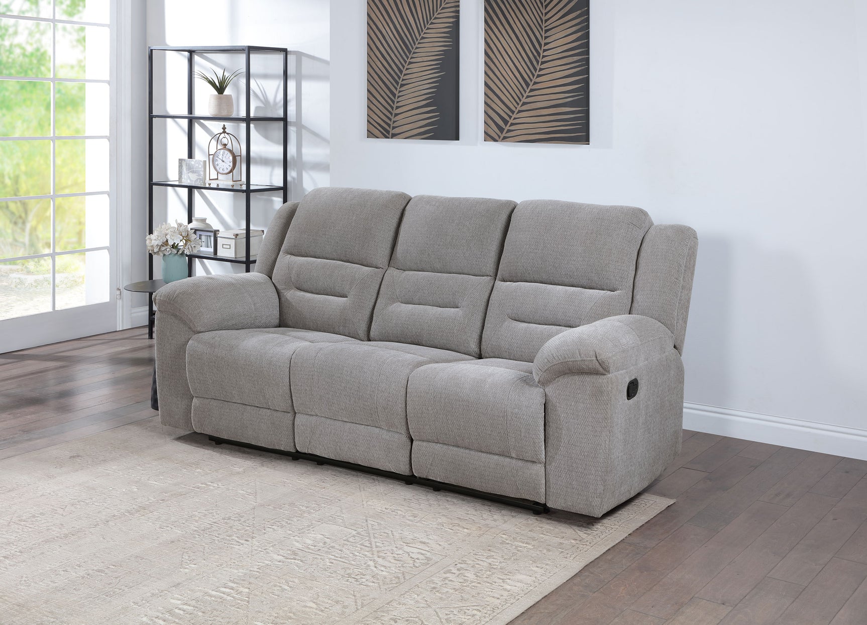 Gilson Grey Reclining Sofa - Ornate Home