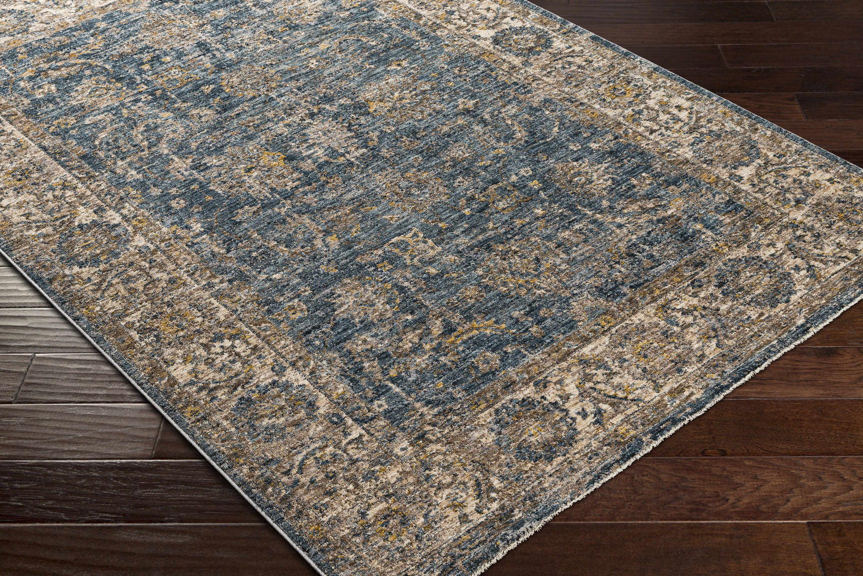 Gimli Oriental Blue Area Rug - Ornate Home