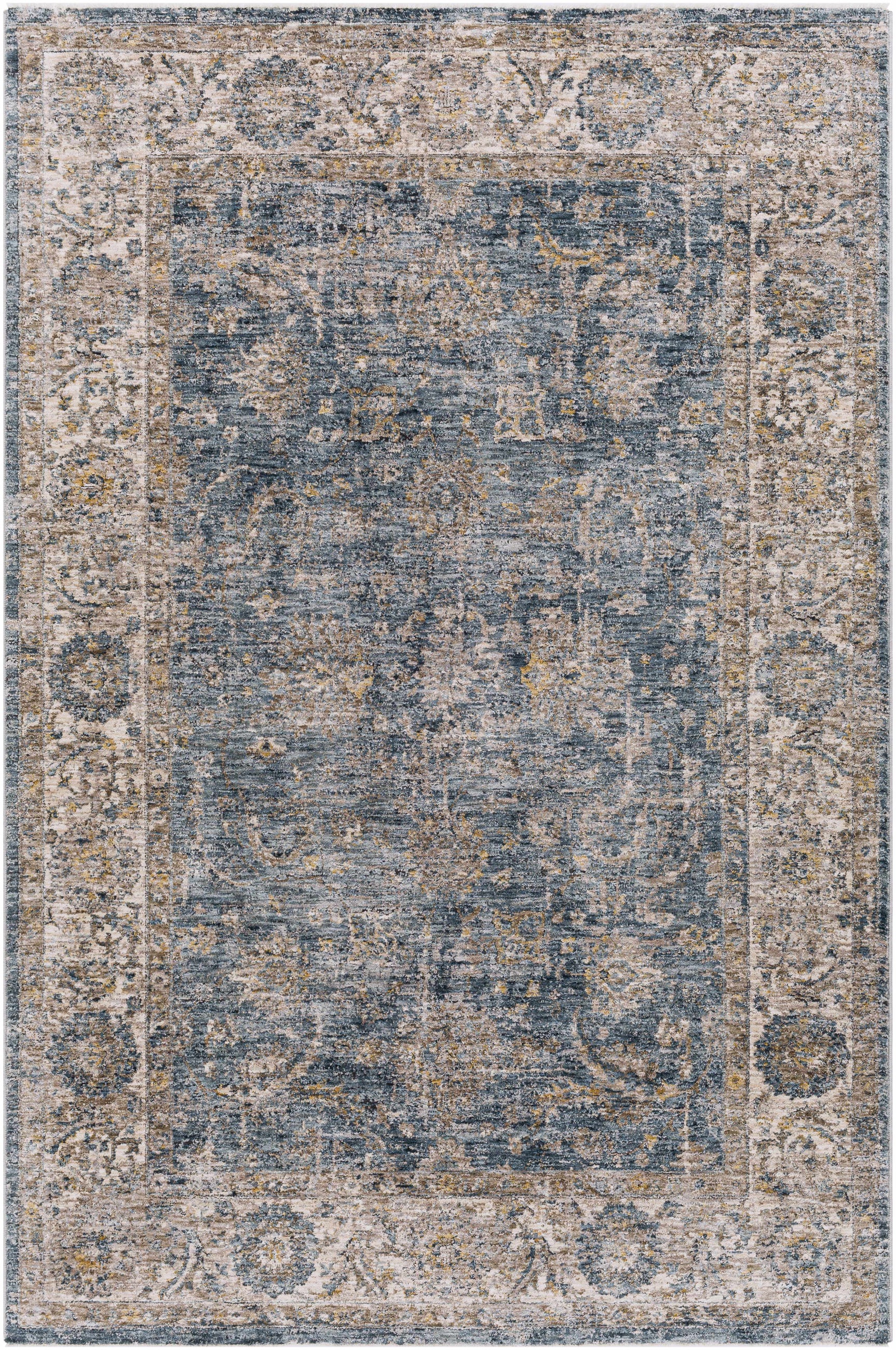 Gimli Oriental Blue Area Rug - Ornate Home