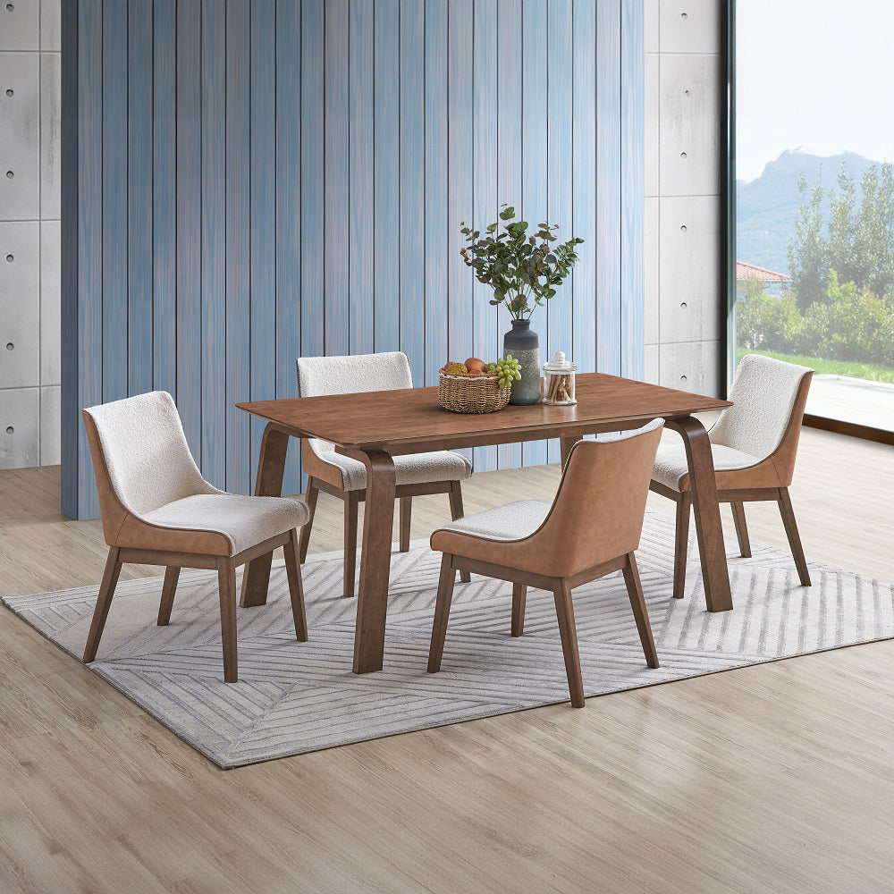 Ginny Walnut Dining Table - Ornate Home