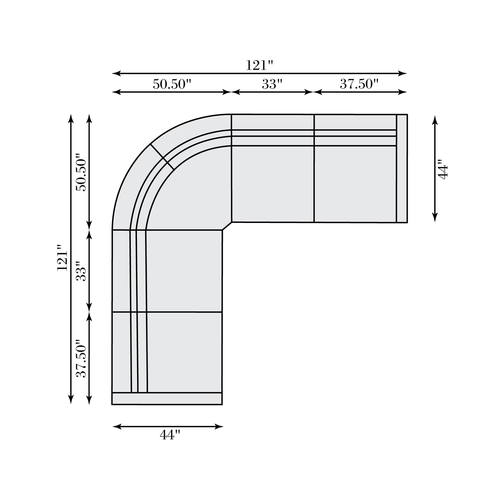 Gio White/Cream 5-Piece Fabric Power Motion Sectional - Ornate Home