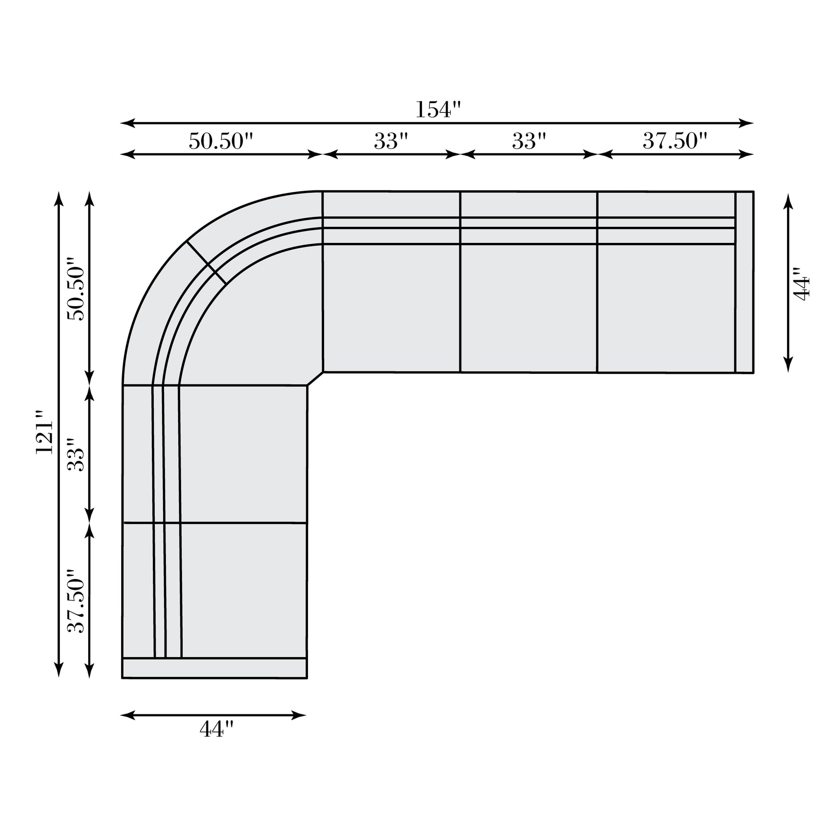 Gio White/Cream 6-Piece Fabric Power Motion Sectional - Ornate Home