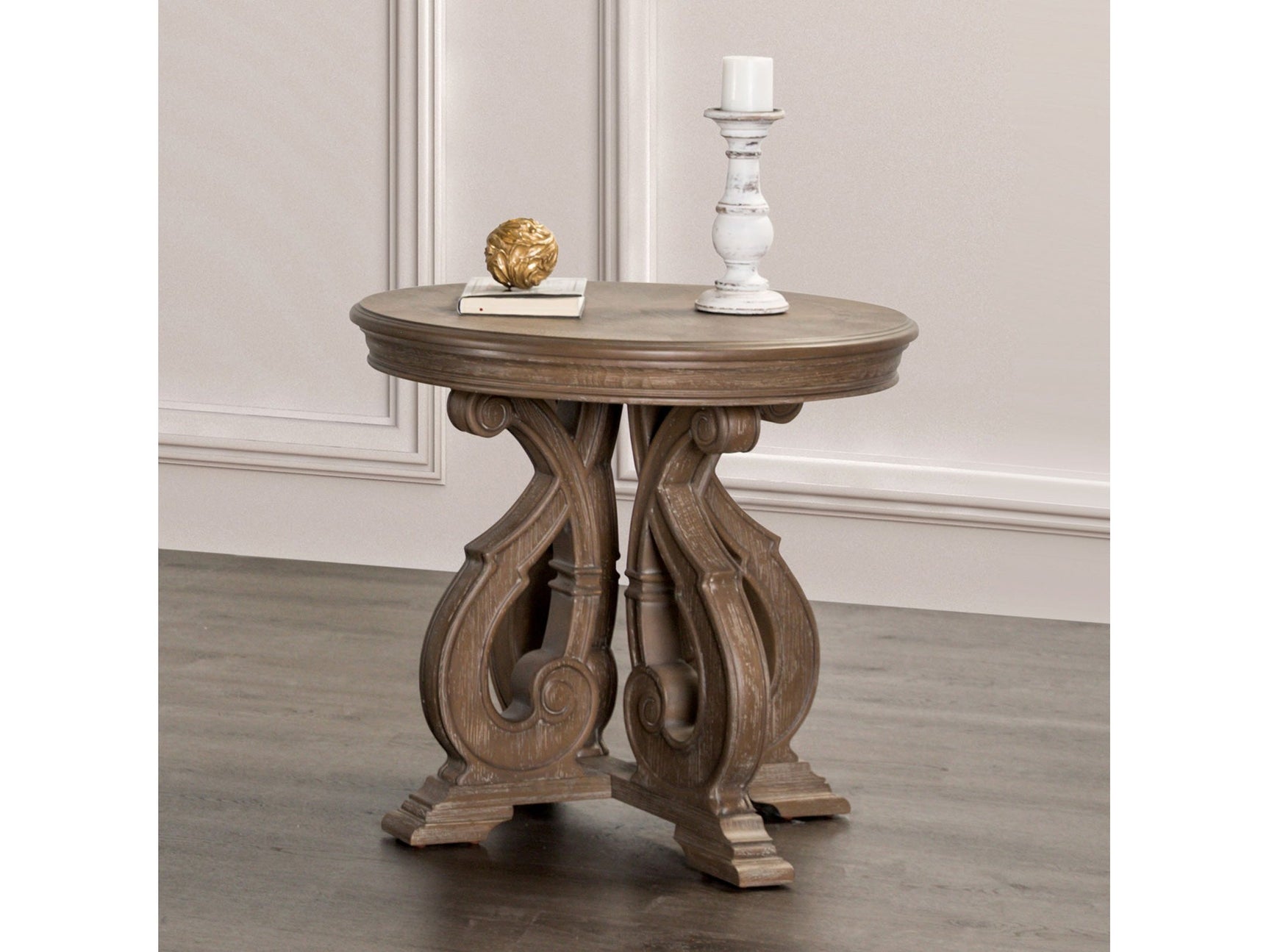 Giordani Weathered Oak End Table - Ornate Home