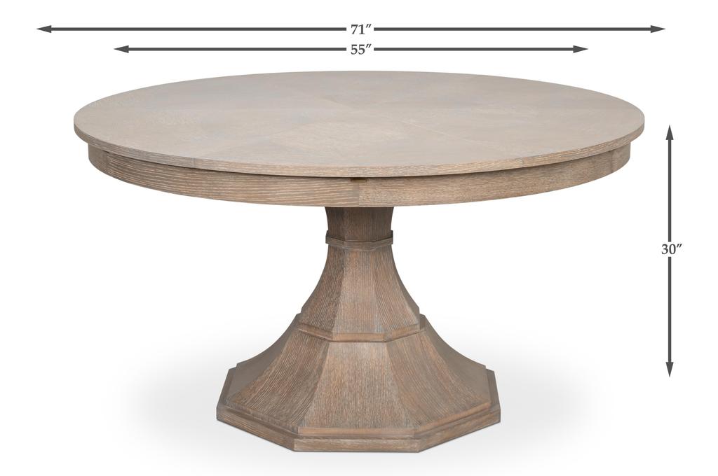 Giselle Jupe Grey Dining Table - Ornate Home