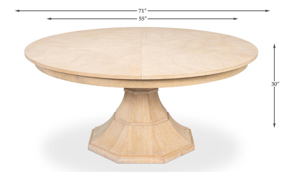 Giselle Jupe Natural Dining Table - Ornate Home