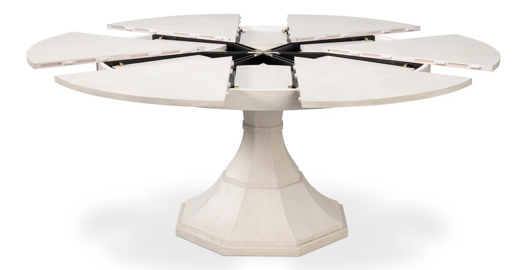 Giselle Jupe White Dining Table - Ornate Home