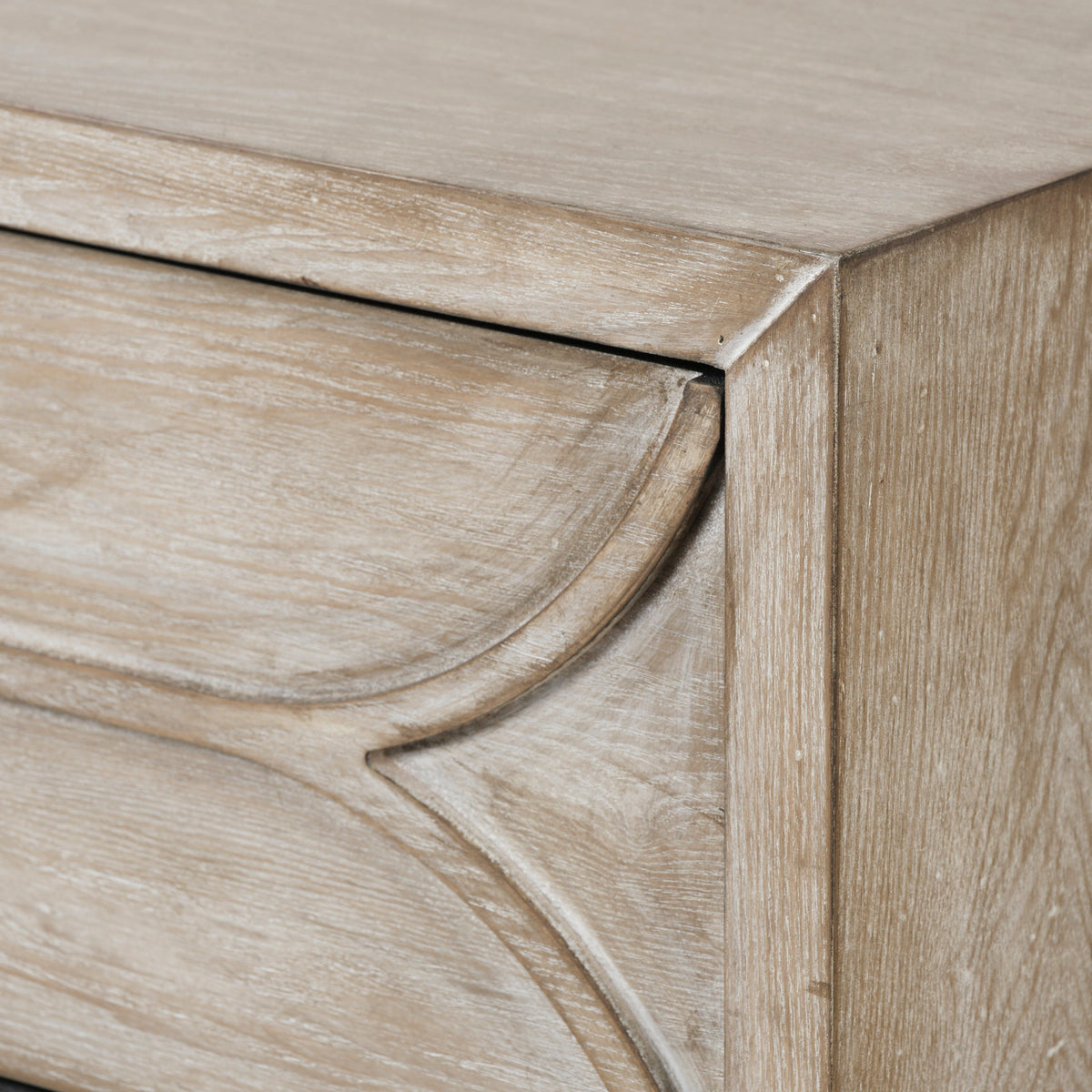 Giselle Light Brown Fir Veneer 3 Drawer Accent Cabinet - Ornate Home
