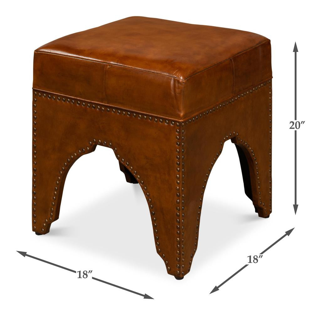 Giuseppe Brown Footstool - Ornate Home