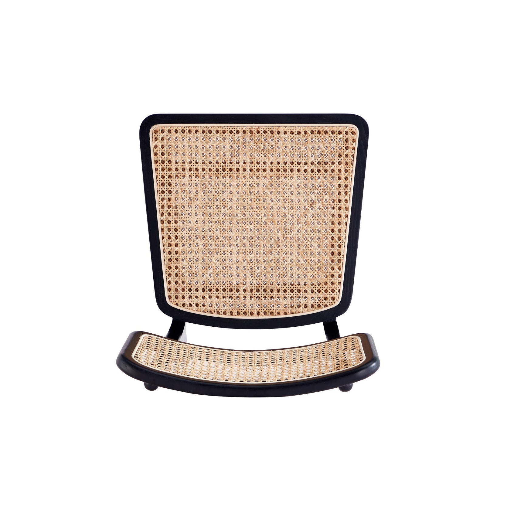 Giverny Dining Chair in Black and Natural Cane (set of 4) - Ornate Home