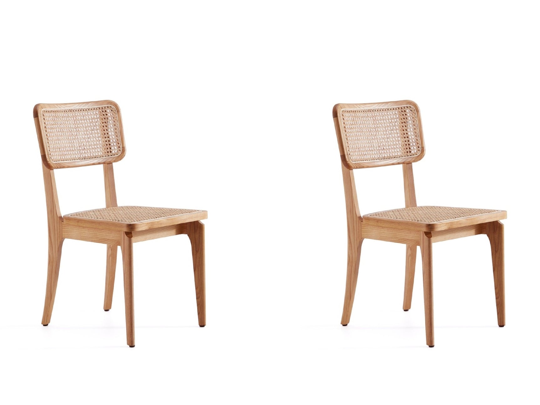 Giverny Dining Chair in Nature Cane (set of 2) - Ornate Home