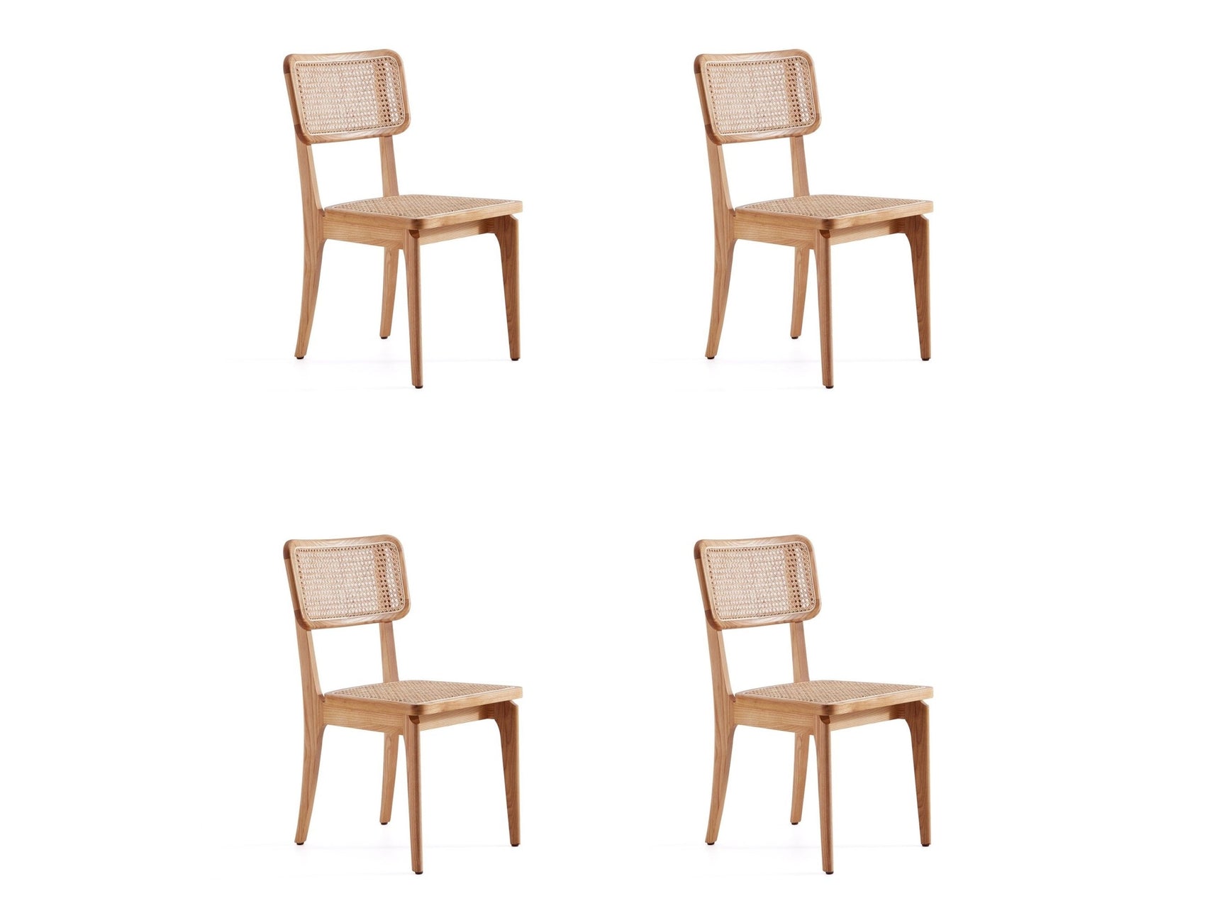 Giverny Dining Chair in Nature Cane (set of 4) - Ornate Home