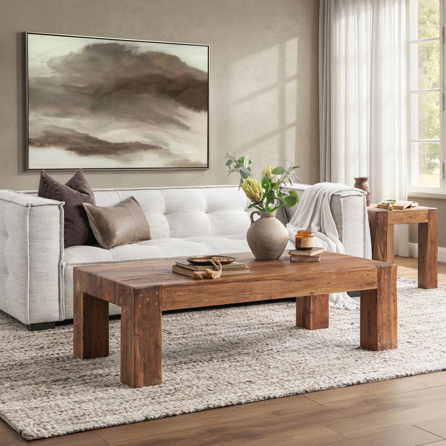 Giza Natural Coffee table - Ornate Home