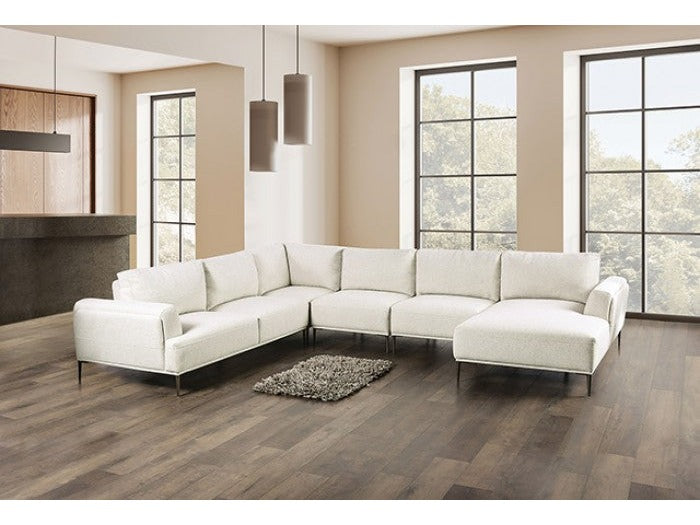 Gladbach Beige J-Shape Sectional - Ornate Home
