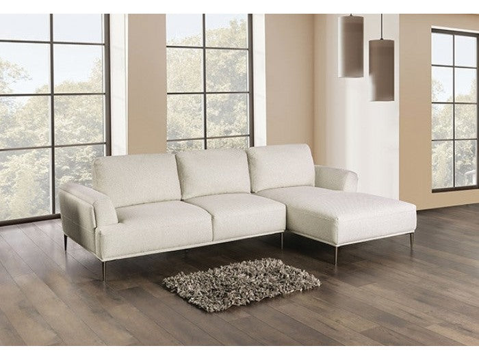 Gladbach Beige Right-Chaise Sectional - Ornate Home