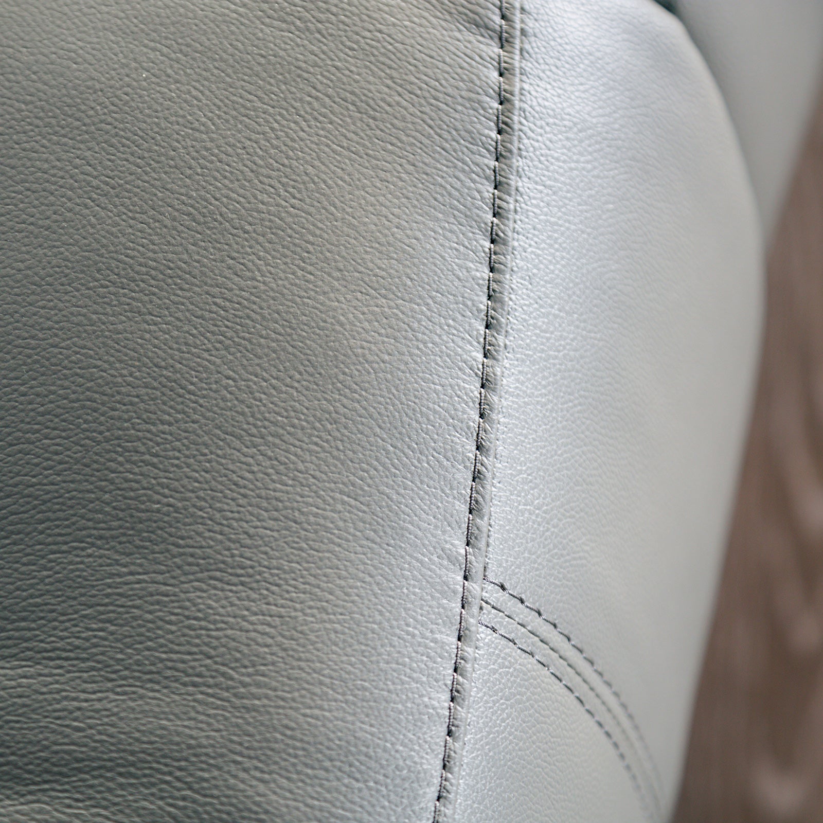 Glarus Dark Gray Leather Match Reclining Sofa - Ornate Home