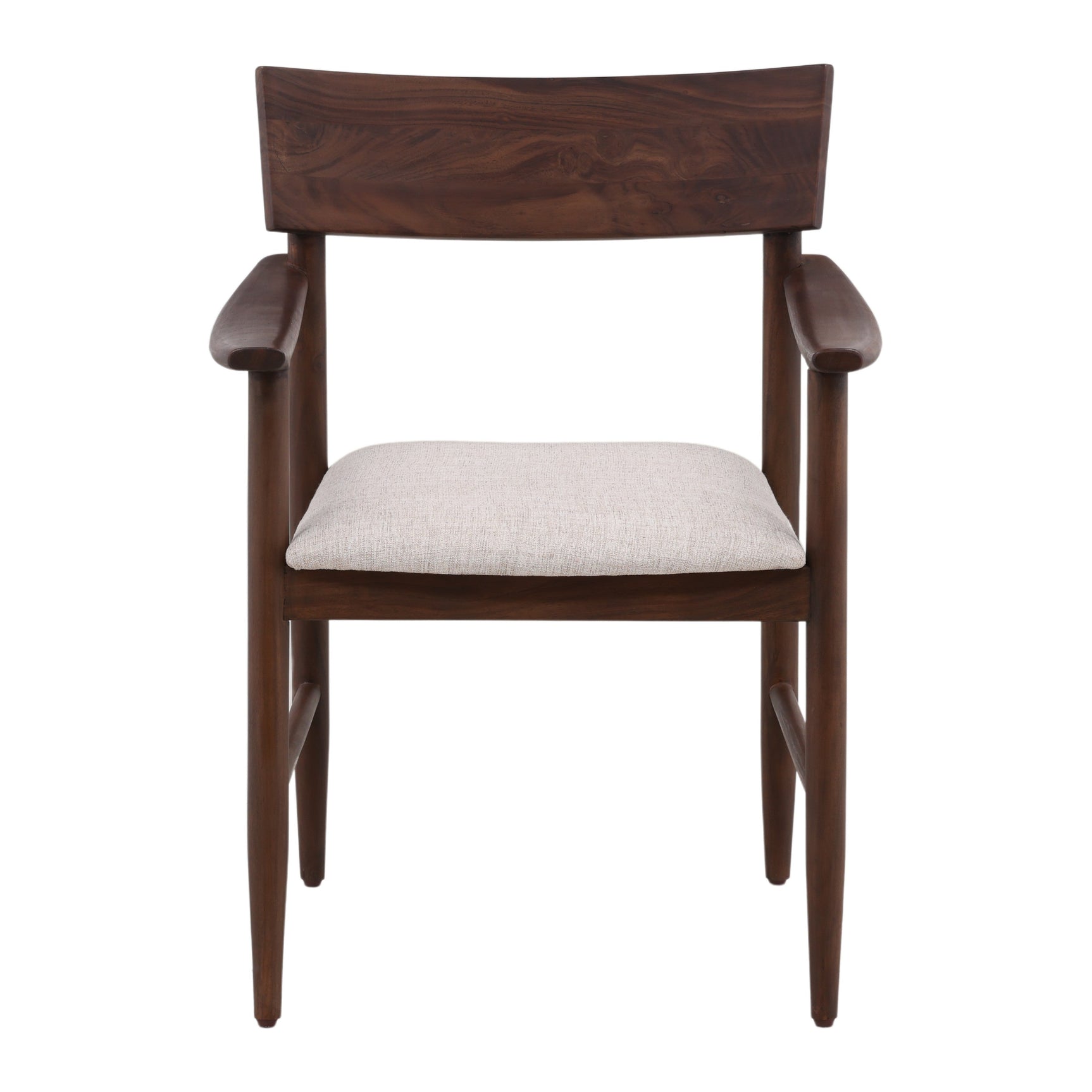 Glen Dark Brown/Cream Dining Chair - Ornate Home