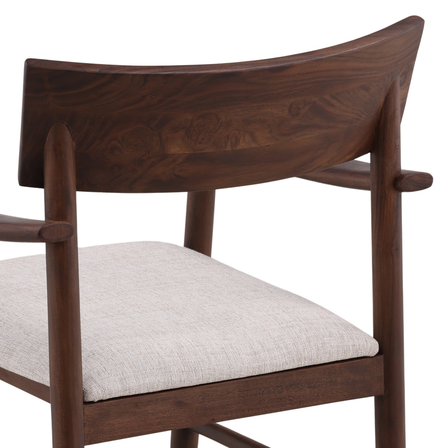 Glen Dark Brown/Cream Dining Chair - Ornate Home