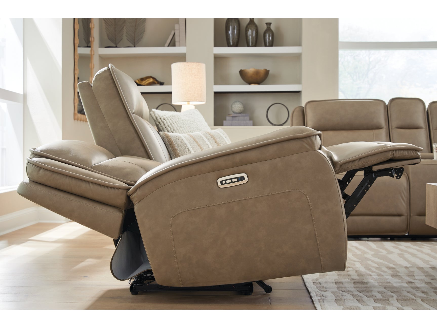 Glencroft Sahara PWR REC Sofa with ADJ Headrest - Ornate Home