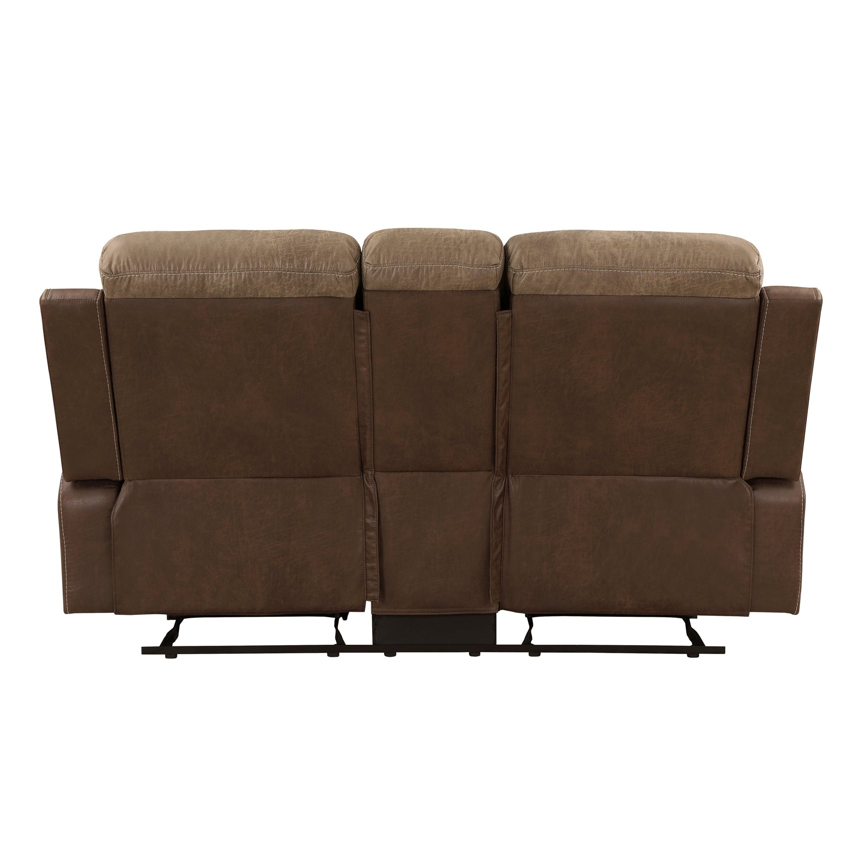 Glendale Brown Double Glider Reclining Loveseat - Ornate Home