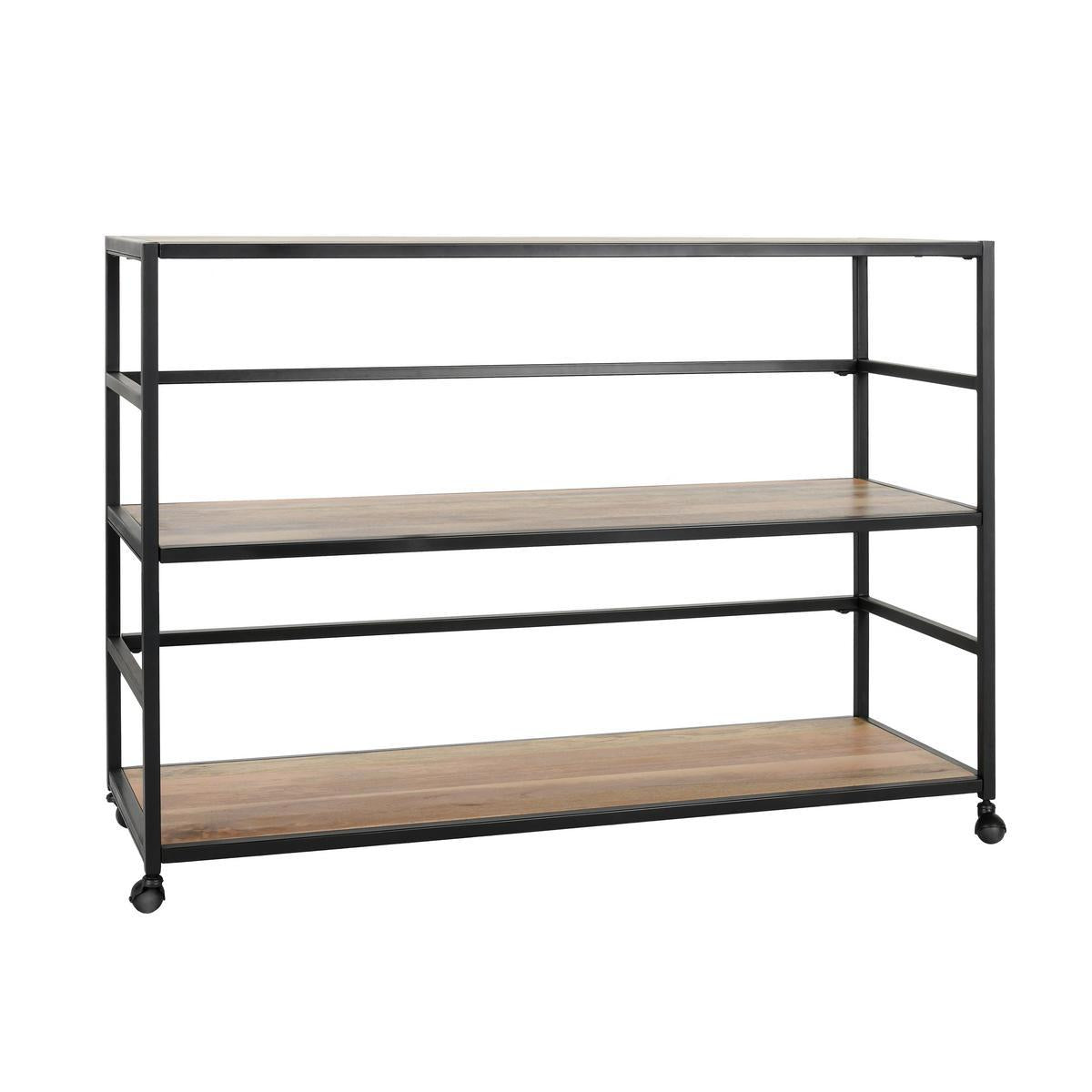Glendora Black/Natural Rack - Ornate Home