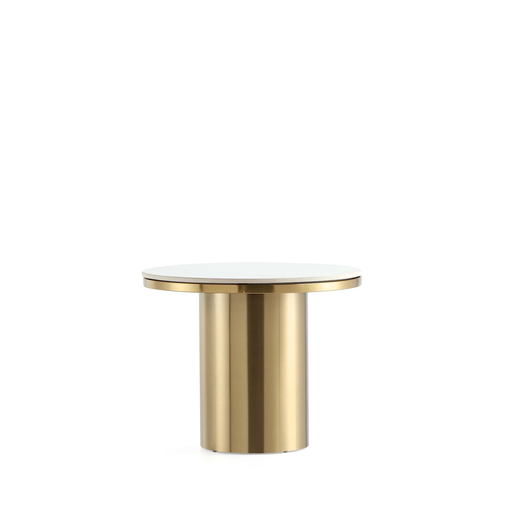 Glenn End Table in Gold - Ornate Home
