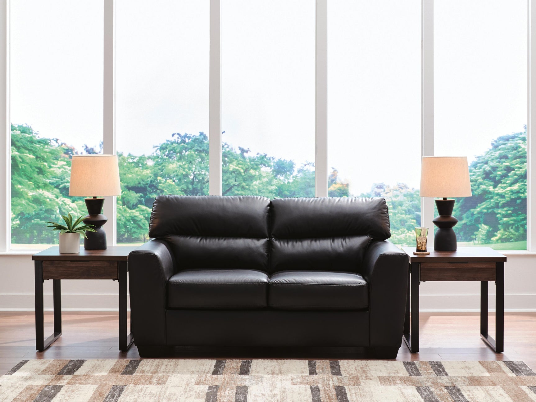 Glennbre Midnight Loveseat - Ornate Home