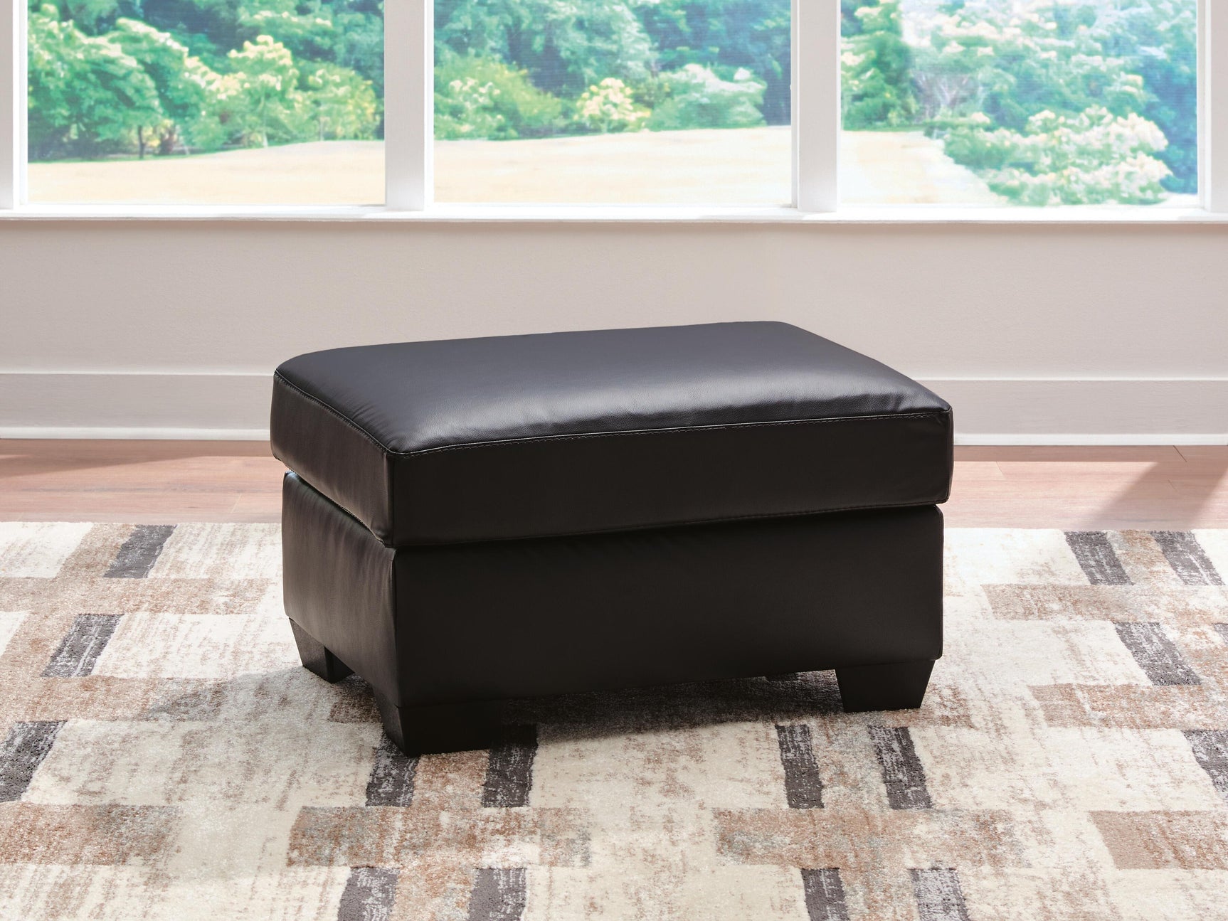 Glennbre Midnight Ottoman - Ornate Home