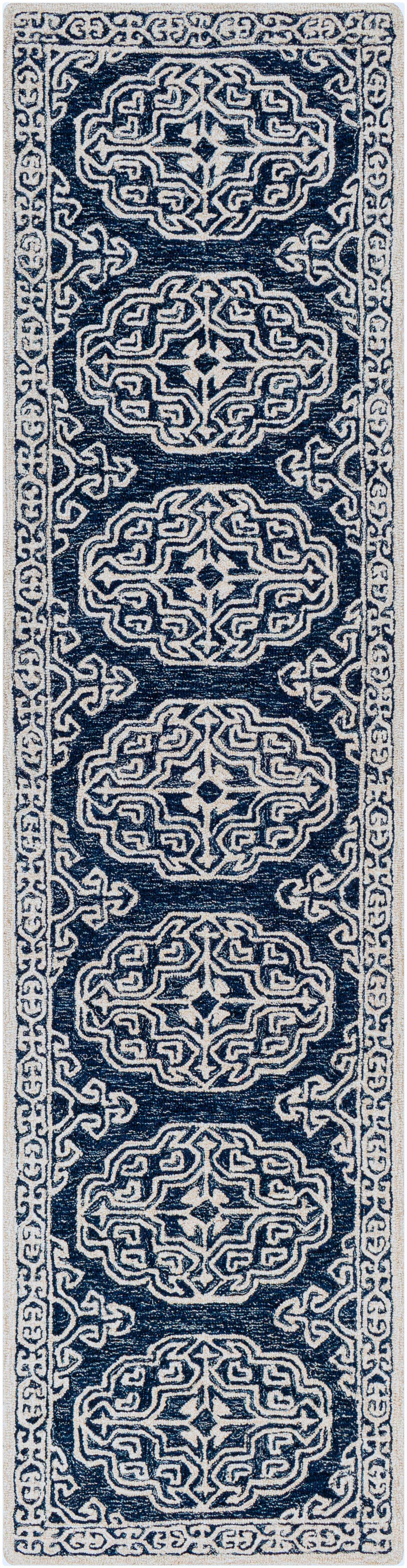 Glenoma Blue Regency Wool Rug - Ornate Home