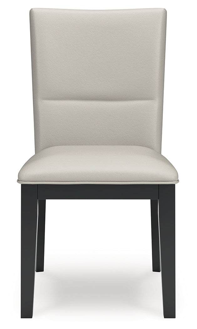 Glinari Taupe/Black Dining Chair (Set of 2) (Online Special Price) - Ornate Home