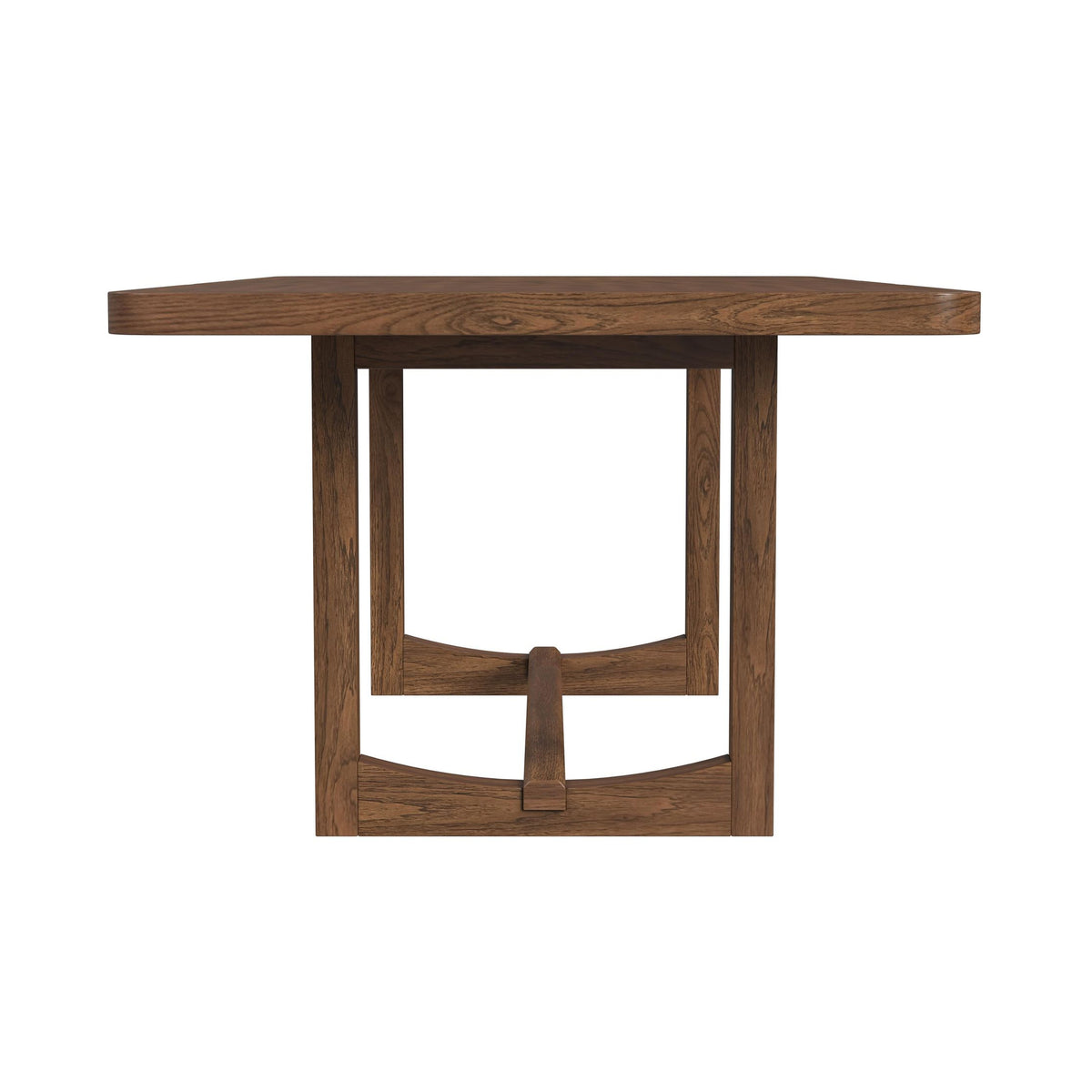 Glinda Brown Dining Table with 18" Leaf - Ornate Home