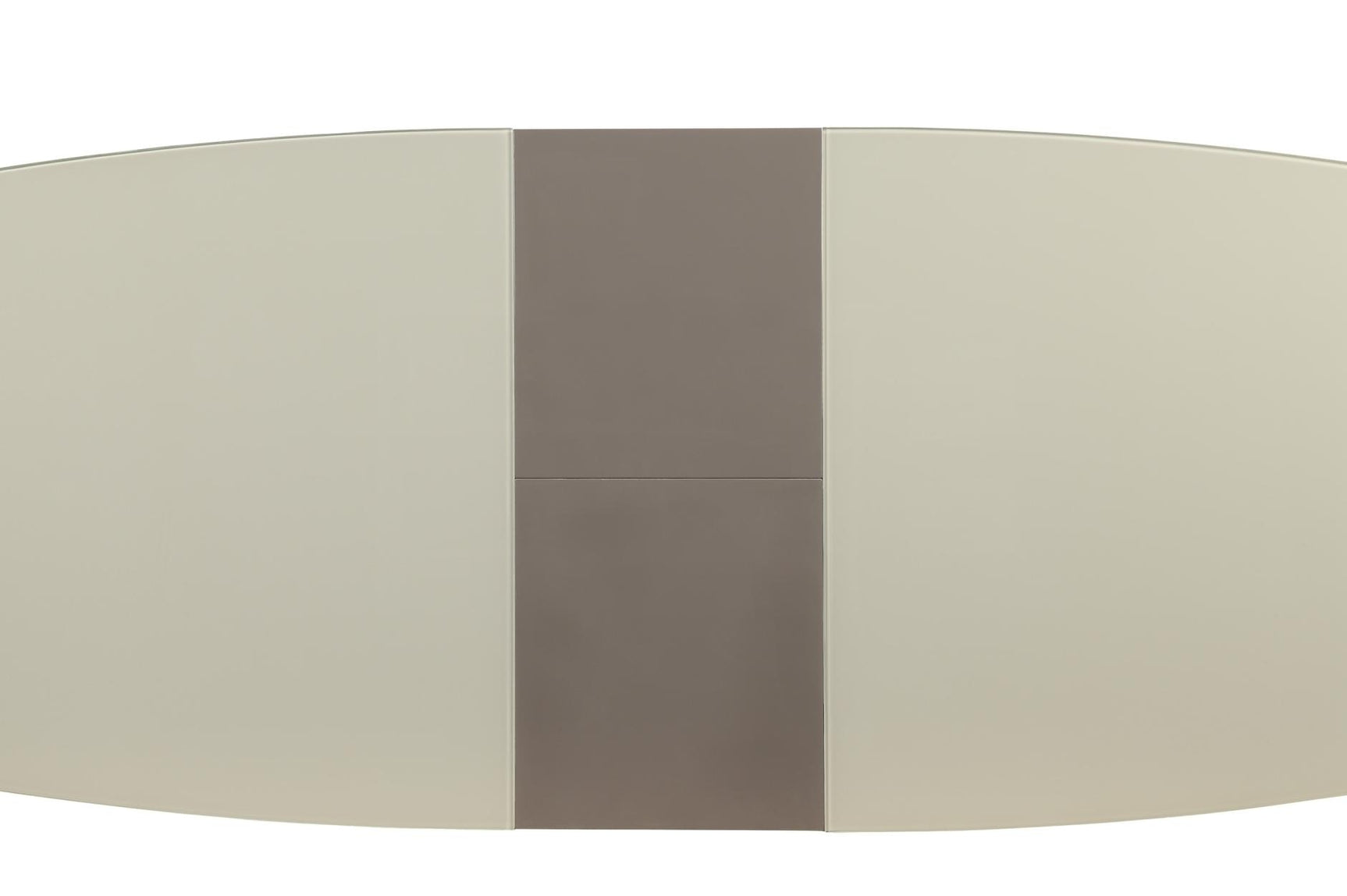 Glissand High Gloss White/Gray-Taupe 7-Piece Dining Table Set - Ornate Home