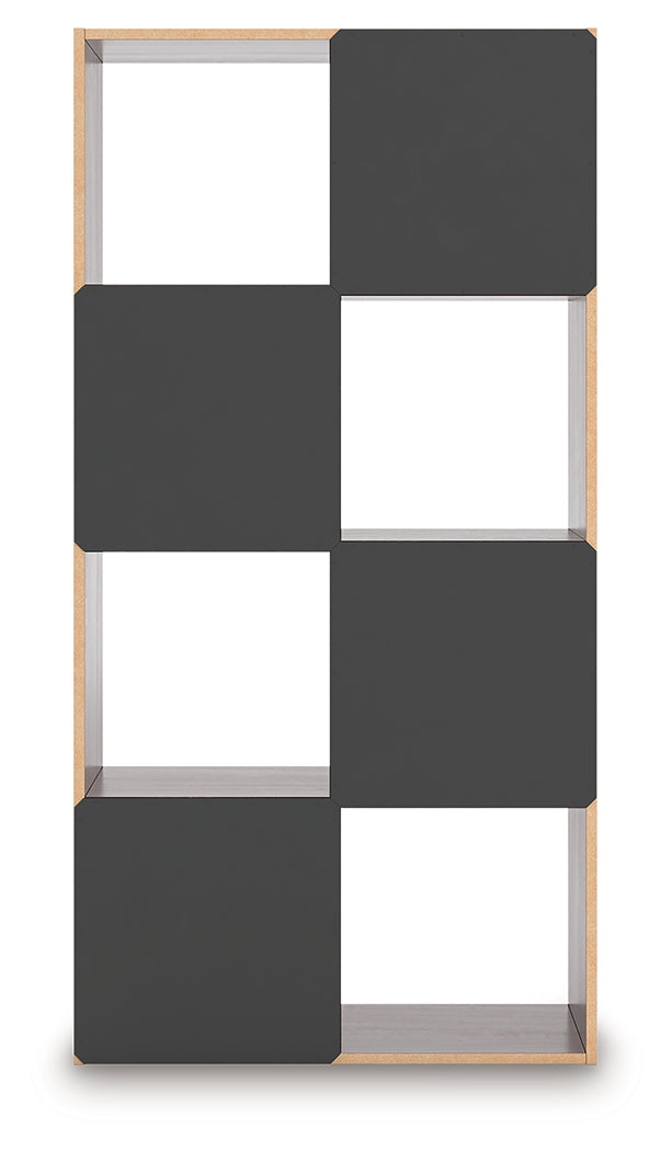 Glosmount Cherry/Light Brown Eight Cube Organizer (Online Special Price) - Ornate Home