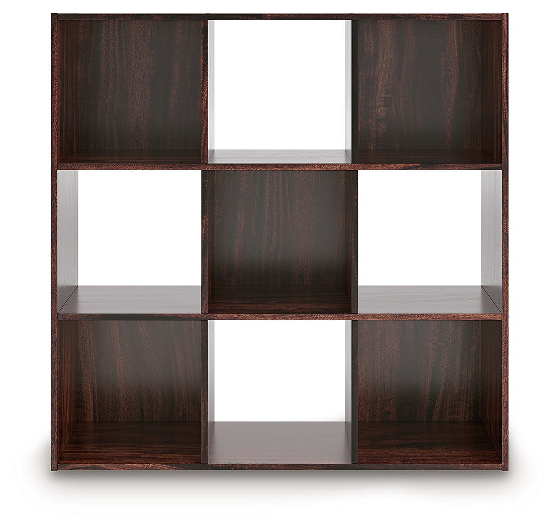 Glosmount Cherry/Light Brown Nine Cube Organizer (Online Special Price) - Ornate Home