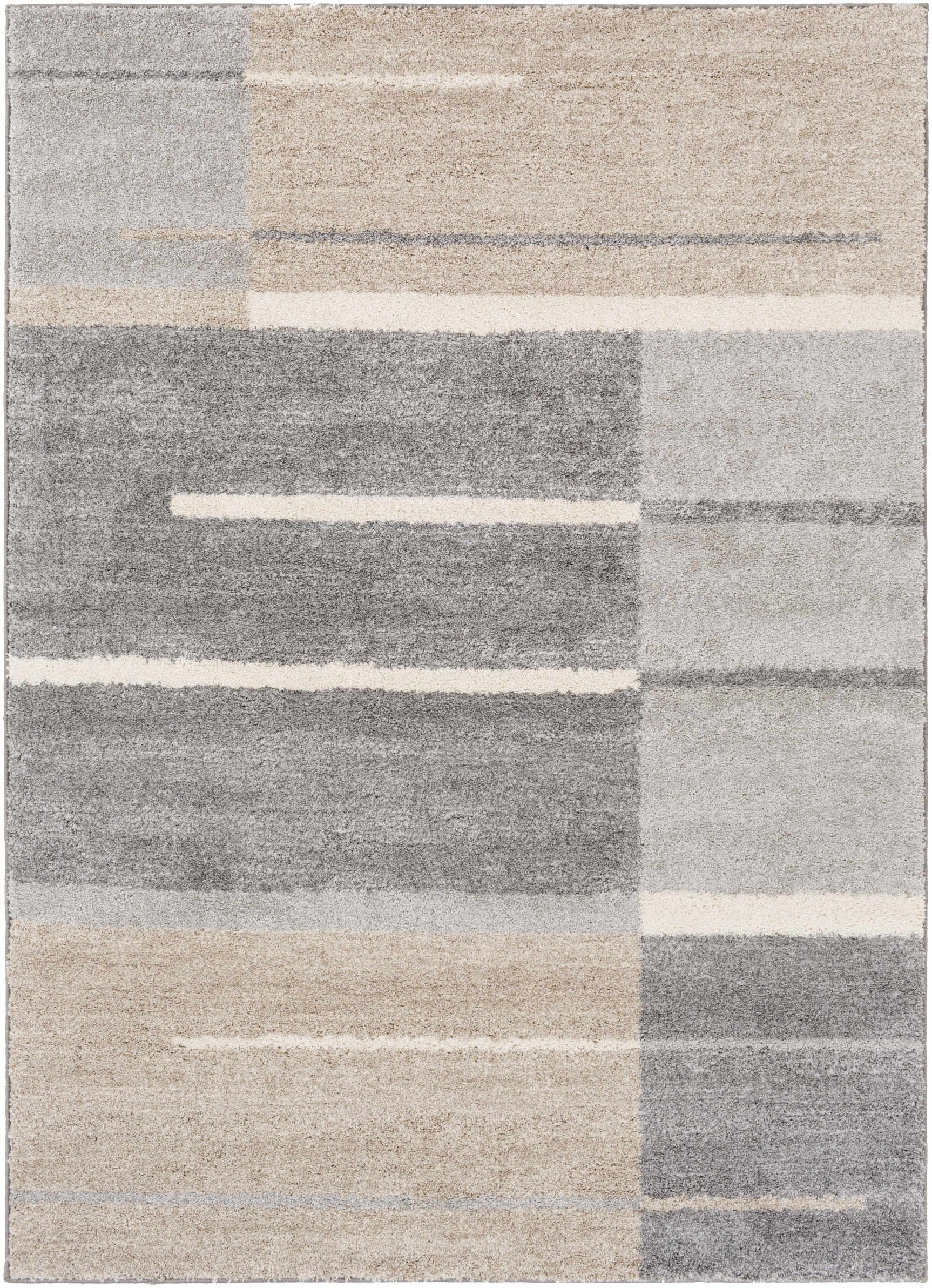 Glouster Taupe&Gray Lined Area Rug - Ornate Home