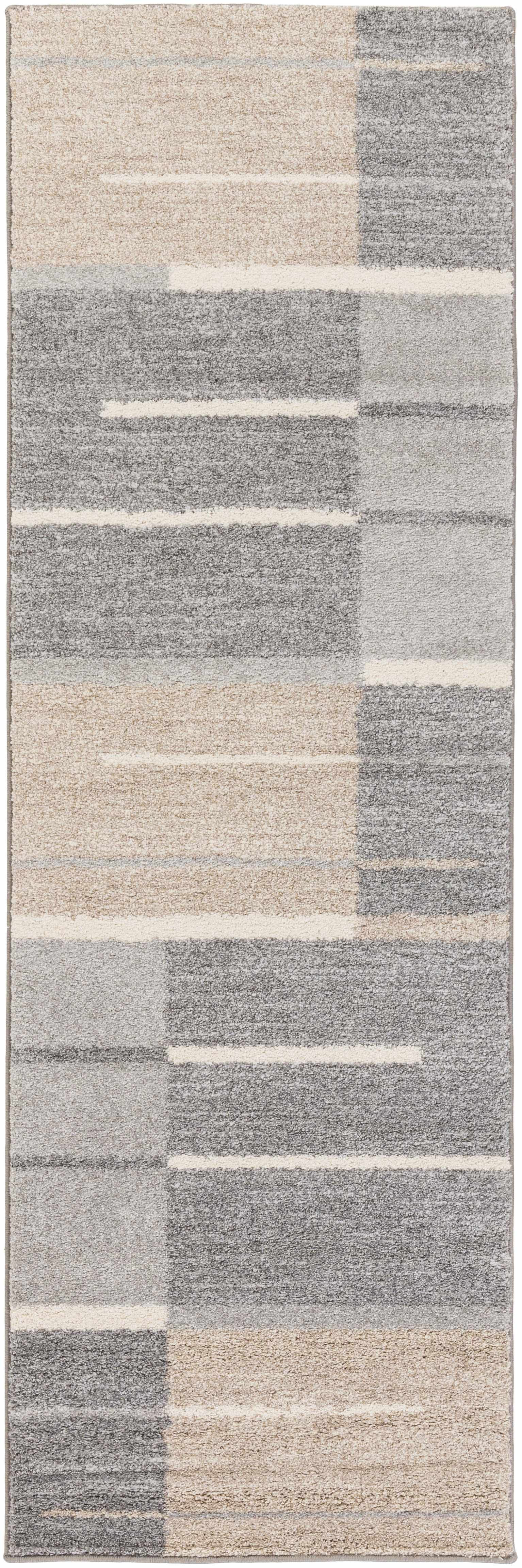 Glouster Taupe&Gray Lined Area Rug - Ornate Home