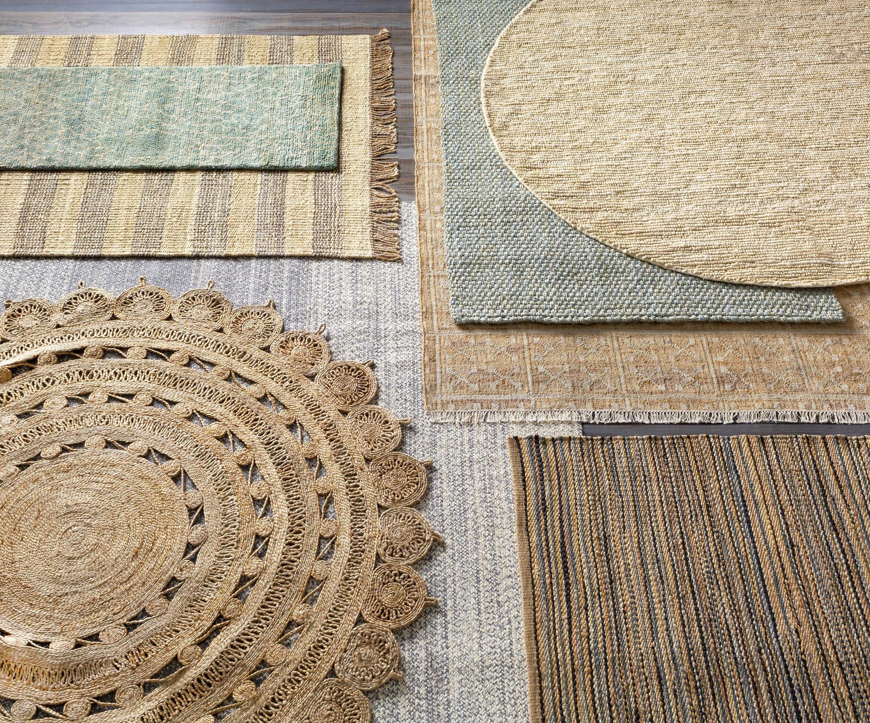 Glover Bleached Braided Jute Carpet - Ornate Home