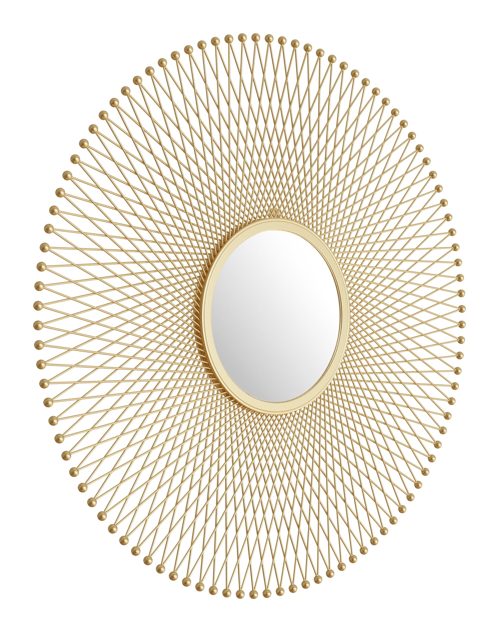Glow Gold Round Mirror
