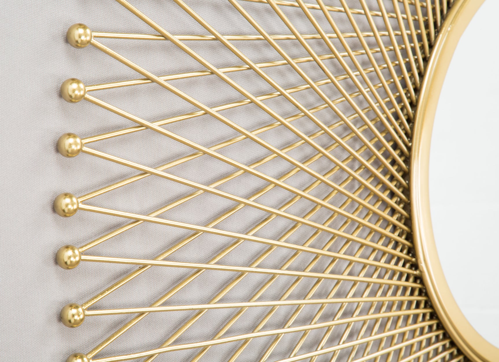 Glow Gold Round Mirror