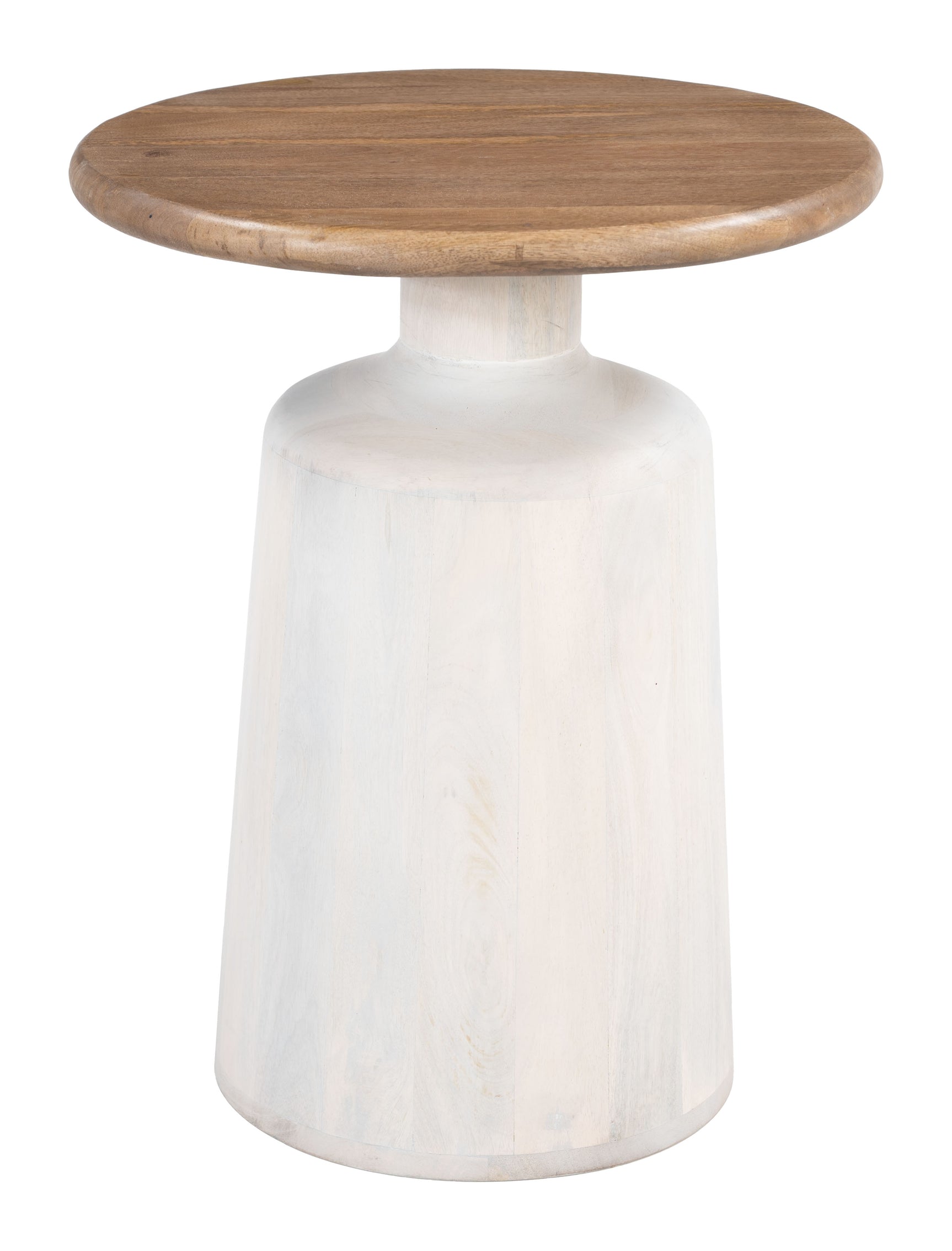 Goblet Brown & White Side Table