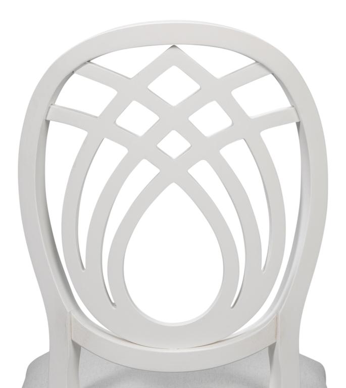 Goccia White Side Chair (Set of 2) - Ornate Home