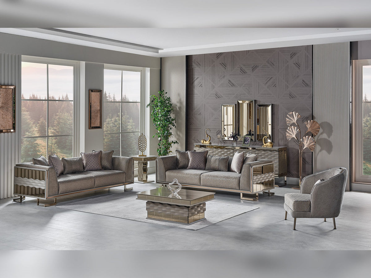 Gokce Grey Chair - Ornate Home
