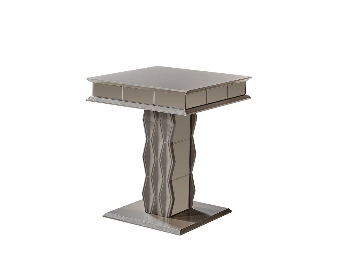 Gokce Light Brown End Table - Ornate Home